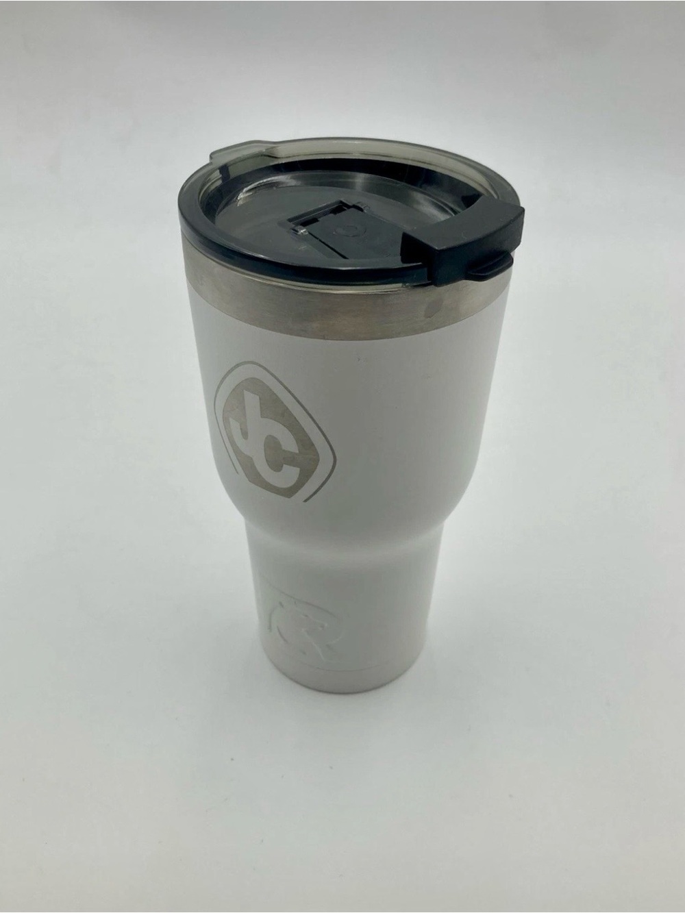 RTIC 20 oz Stainless Steel Insulated Tumbler Matte White UNC North Carolina New